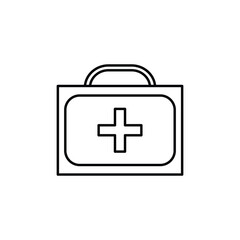Obraz premium medicine storage box icon design, illustration design