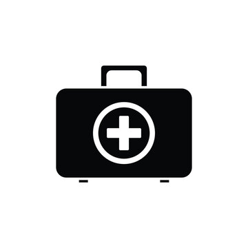 medicine storage box icon design, illustration design