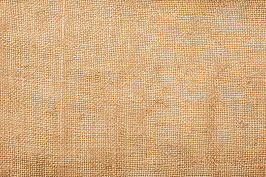 Jute hessian sackcloth woven fabric texture pattern background blank empty.