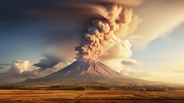 the Par&iacute;cutin volcano, a unique and relatively young volcano that emerged in a cornfield