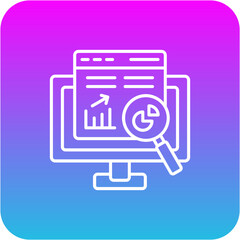 Fototapeta premium Analysis Icon