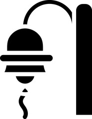 Glyph Style Ship Bell Icon Or Symbol.