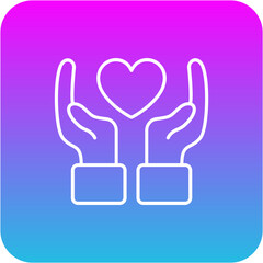 Hand With Heart Icon