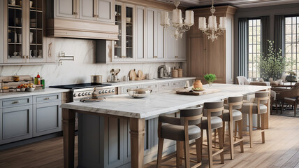 the elegance of a high-end kitchen with top-of-the-line appliances and finishes