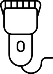 Trimmer Icon Or Symbol In Thin Line Art.