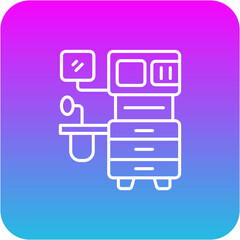 Fototapeta premium Anesthesia Machine Icon