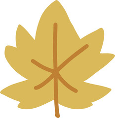 doodle freehand sketch drawing of maple leaf.