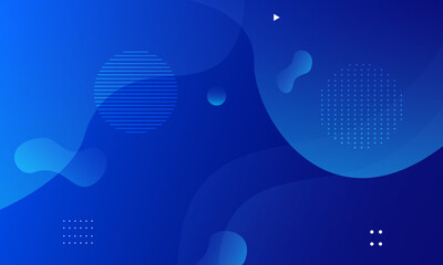 Abstract blue liquid background. Fluid shapes composition. Eps10 vector