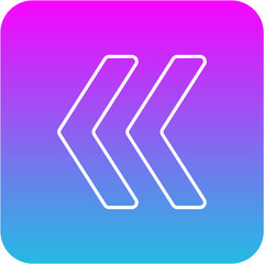 Obraz premium Left Chevron Icon