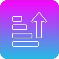 Obraz premium Sort Ascending Icon