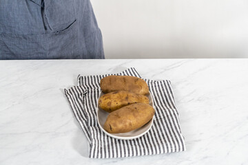 Pressure Cooker Baked Potatoes