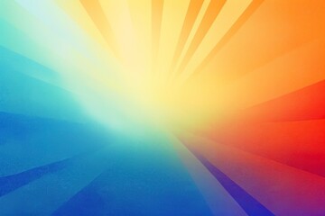 Obraz premium Retro 70s Grainy abstract with rays.