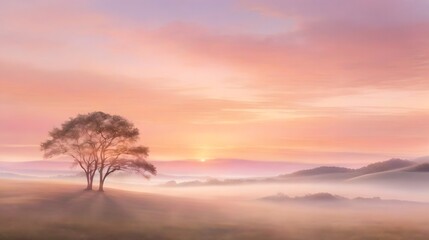 A Serene And Enchanting Dawn Sky Background Tranquil Dawn Sky Background Sunrise Sky Wallpaper Serene Morning Horizon Dawn Sky Image Calm Sunrise Landscape Picture AI Generative