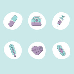 Medical icons set.