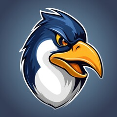 Penguin mascot logo, AI generated Image