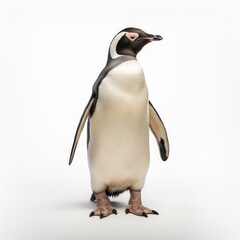 Penguin in white background, AI generated Image