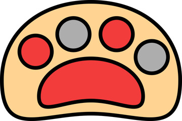 Colorful Palette Icon In Flat Style.