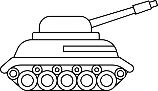 recommend clip art: Missile Tank Icon In Black Line Art.