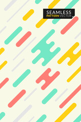 3 SET color swatches of seamless graphic round geometric colorful for any purpose, such as print wrapping gift papers.