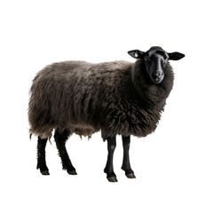 black sheep isolated on white