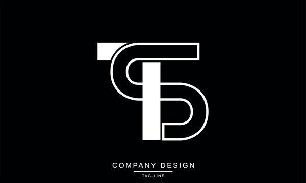 ST, TS, Abstract Letters Logo Monogram