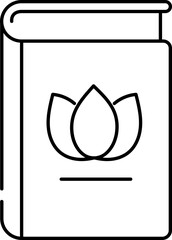 Isolated B&w Diary Or Book Icon.