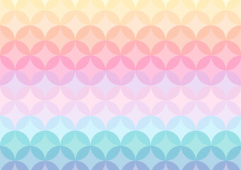 Seamless retro texture with circles. Sweet color.