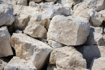 Stacked Limestone Boulders