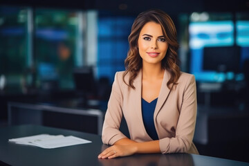Business and Economy News with Female Anchor