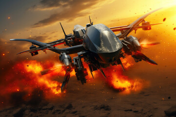 Drone Warfare: Lethal Missile Assault