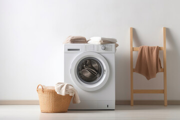 Contemporary Laundry Room with Washing Machine