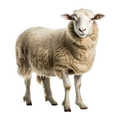 Fototapeta premium white sheep isolated