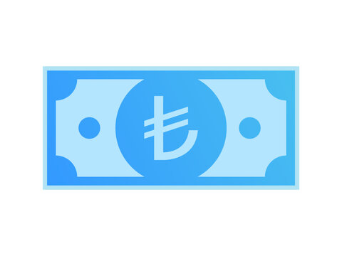 Financial Banknote with Turkish lira Sign. Turkey currency symbol. cash money, Finance, Commercial, Business, 3d style currency symbol vector illustration.