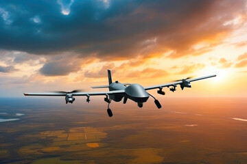 Fototapeta na wymiar American War Drone