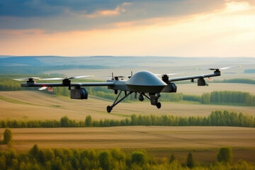 Fototapeta na wymiar The Future of Combat: US Military Drone