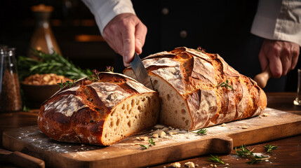 Reveling in the Artisanal Mastery of Sourdough Bread Making.