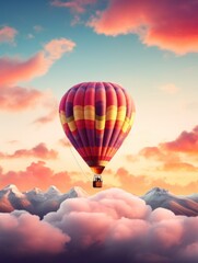 Fototapeta premium vertical wallpaper. air balloons.