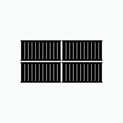 Container Icon. Shipping Symbol - Vector.  