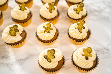 Gingerbread cupcakes