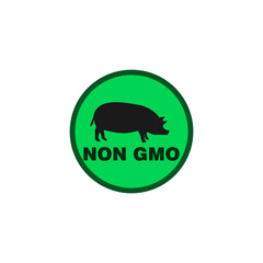 Non Gmo icon isolated on white background