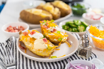 Pressure Cooker Baked Potatoes