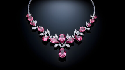 Obraz premium Elegant gemstone necklace