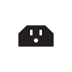 electric socket icon design vector isolated