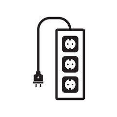 power socket icon design vector isolated