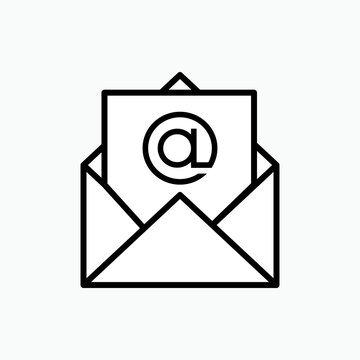 Email Icon. Message, Correspondence. Electronic Mail Symbol for Infographics, Design Elements, Websites, Presentation and Application - Vector.