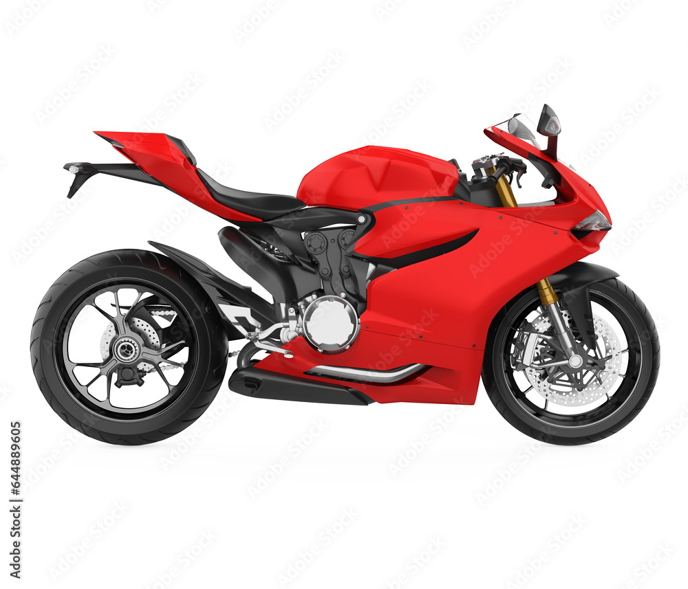 Sticker sport motorcycle isolated