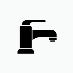 Faucet Icon. Wash Hand Equipment. Washing Area Symbol for Design Elements, Websites, Presentation and Application - Vector. 