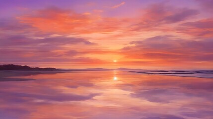 Fototapeta premium Captivating Dusk Sky Background Evening Sky Background Sunset Horizon Design Twilight Sky Backdrop Picturesque Dusk Landscape Elegant Nightfall Sky Illustration AI Generative