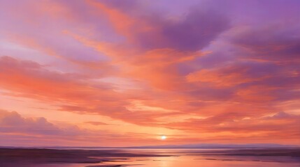 Fototapeta premium Captivating Dusk Sky Background Evening Sky Background Sunset Horizon Design Twilight Sky Backdrop Picturesque Dusk Landscape Elegant Nightfall Sky Illustration AI Generative
