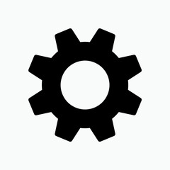 Gear Icon. Setting, Cog Symbol for Design and Websites, Presentation or Application – Vector.